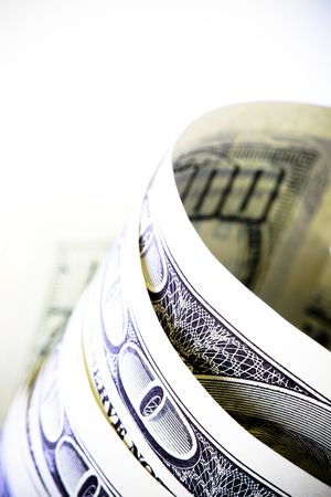 one hundred dollar billsの写真素材