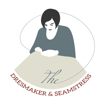 Vintage style design dressmakerのイラスト素材