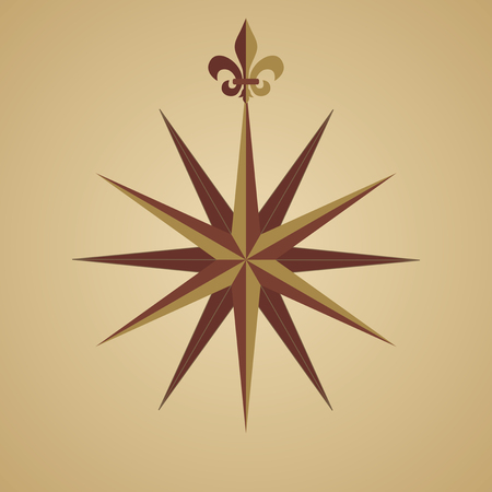 Compass Rose. Old Styleのイラスト素材