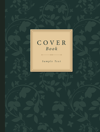 Vintage Book Cover. Vector Illustrationのイラスト素材