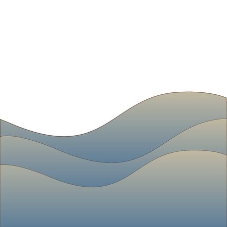 Background illustration of sea waves and blank space for text