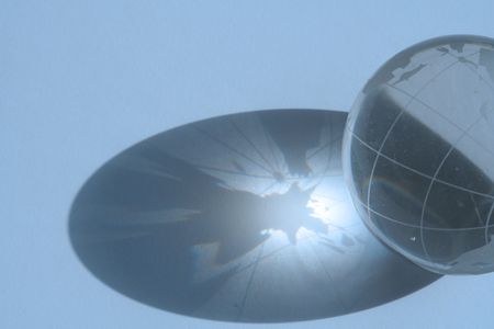 glass globeの写真素材