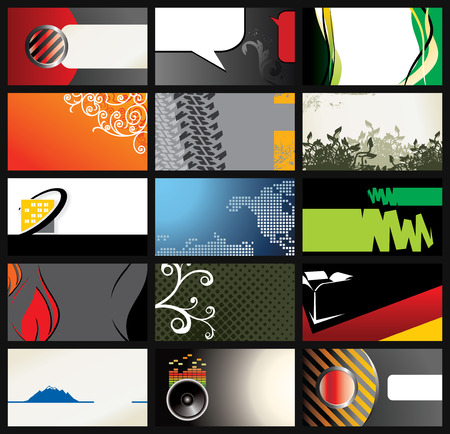 business card templatesのイラスト素材