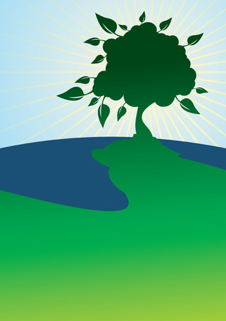 green eco designのイラスト素材