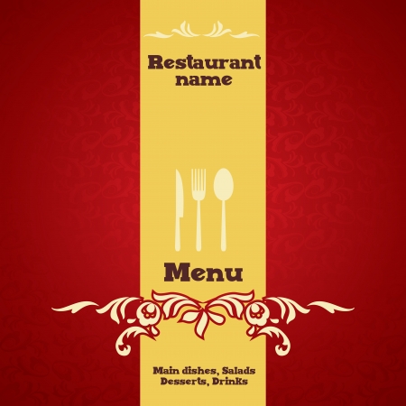 Restaurant menu design - illustrationのイラスト素材