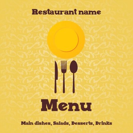 Restaurant menu design - illustrationのイラスト素材