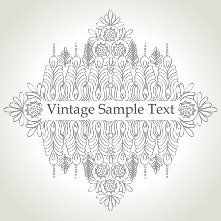 vintage frame design - vector illustrationのイラスト素材