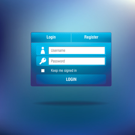 Login template form, eps 10 - vector illustrationのイラスト素材