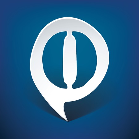 Bubble speech letter O - vector illustrationのイラスト素材