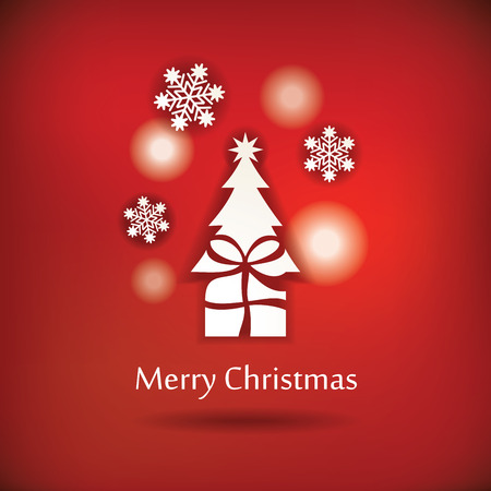 Christmas postcard design - vector illustrationのイラスト素材