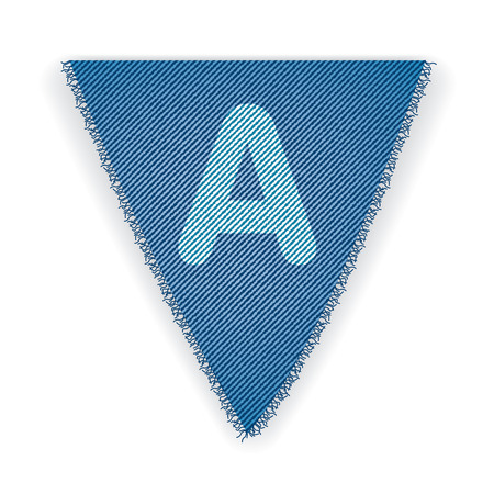 Bunting flag letter A のイラスト素材