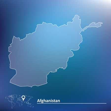 Map of Afghanistan - vector illustrationのイラスト素材