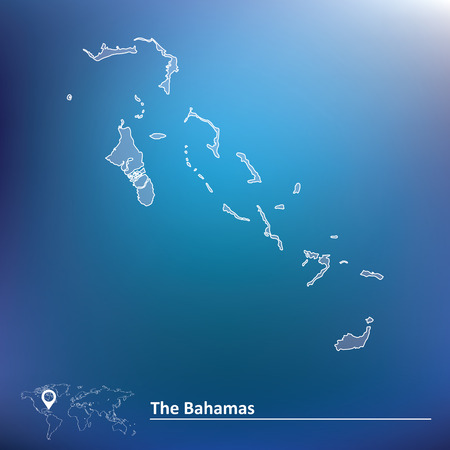 Map of Bahamas - vector illustrationのイラスト素材