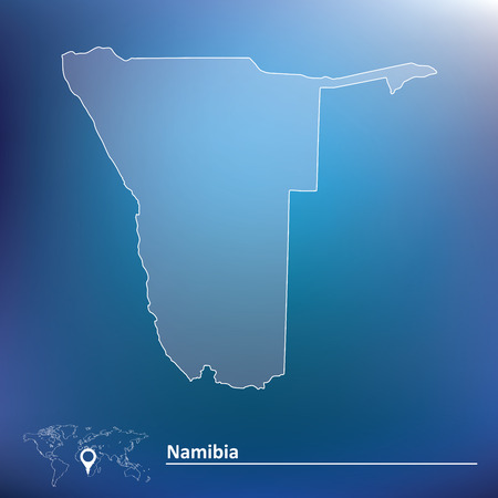 Map of Namibia - vector illustrationのイラスト素材