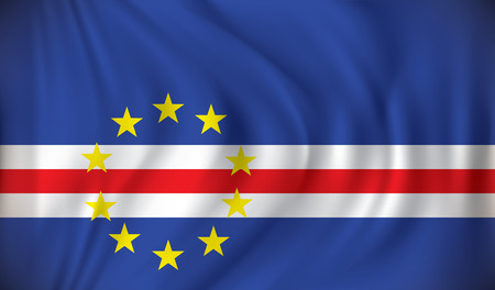 Flag of Cape Verde - vector illustrationのイラスト素材