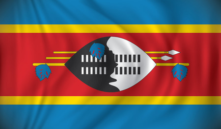 Flag of Swaziland - vector illustrationのイラスト素材
