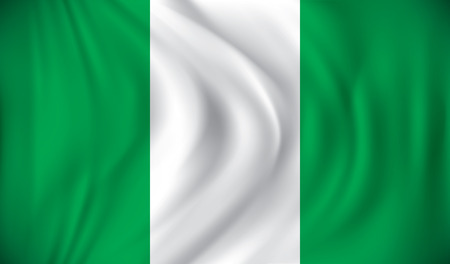 Flag of Nigeria - vector illustrationのイラスト素材