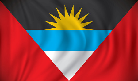 Flag of Antigua and Barbuda - vector illustrationのイラスト素材