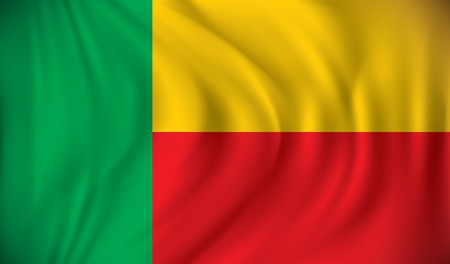 Flag of Benin - vector illustrationのイラスト素材