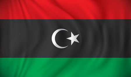 Flag of Libya - vector illustrationのイラスト素材