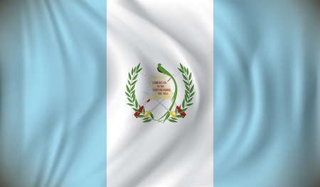 Flag of Guatemala - vector illustrationのイラスト素材