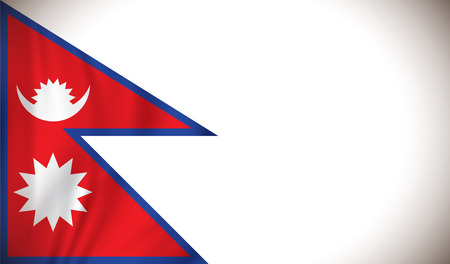 Flag of Nepal - vector illustrationのイラスト素材