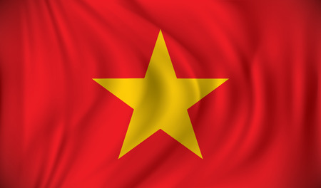 Flag of Vietnam - vector illustrationのイラスト素材