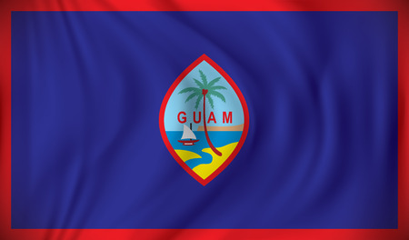 Flag of Guam - vector illustrationのイラスト素材