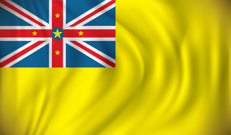 Flag of Niue - vector illustrationのイラスト素材