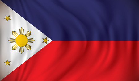 Flag of Philippines - vector illustrationのイラスト素材