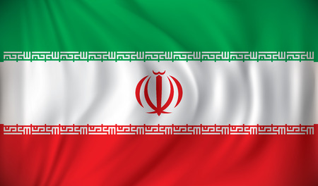 Flag of Iran - vector illustrationのイラスト素材