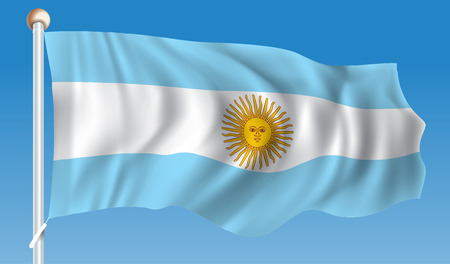 Flag of Argentina - illustrationのイラスト素材