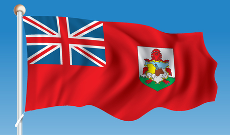 Flag of Bermuda - illustrationのイラスト素材