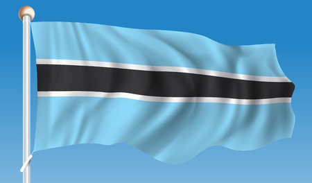 Flag of Botswana -  illustrationのイラスト素材