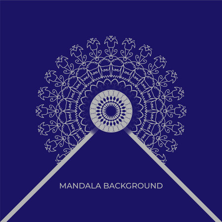 Decorative Mandala Background with Intricate Floral Motifsのイラスト素材