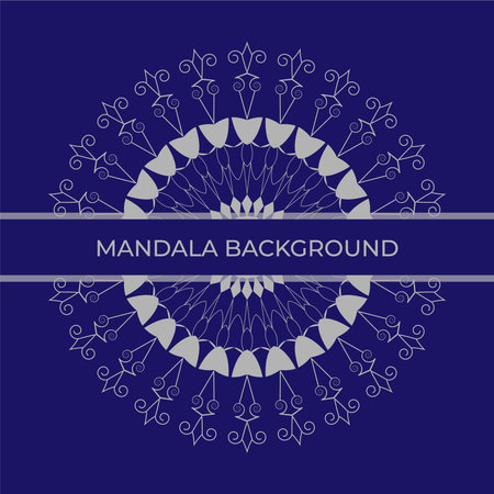 Decorative Mandala Background with Ornate Symmetrical Designのイラスト素材