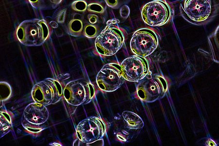 abstract lights neon lighting and star effectの写真素材