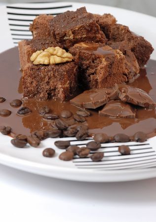 chocolate cakeの写真素材