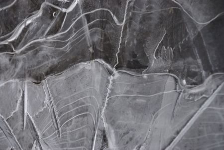 Close up: ice frozen water natural backgroundの写真素材