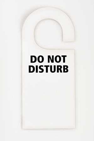 Do not disturb labelの写真素材