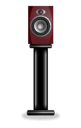 Acoustic sound systems on rackのイラスト素材