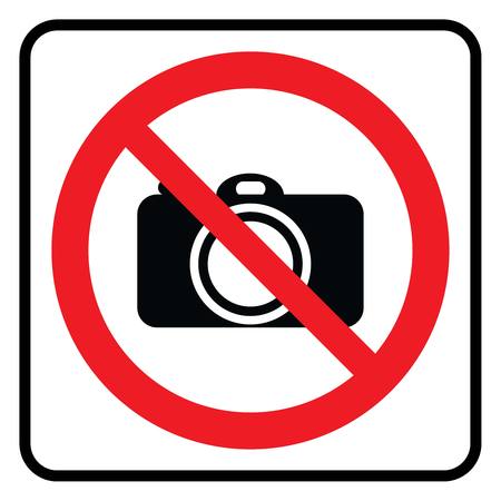 No Camera sign-Prohibition signのイラスト素材