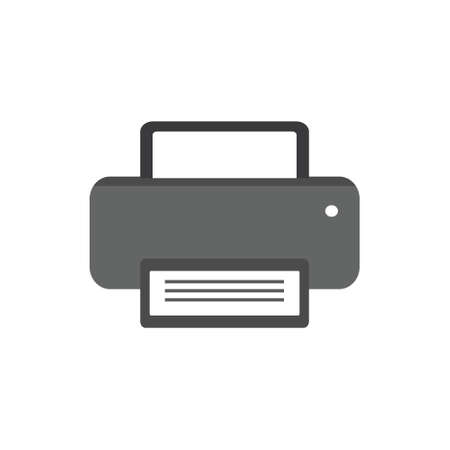 printer icon on white background drawing by illustrationのイラスト素材