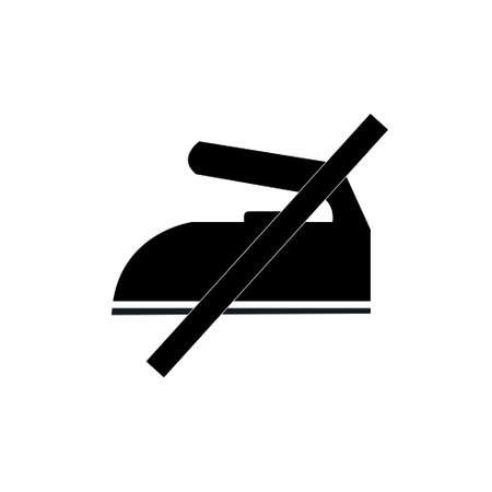 No Iron needed sign. Do not iron symbol drawing by illustrationのイラスト素材