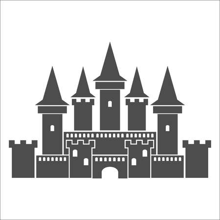 Medieval castle icon.のイラスト素材