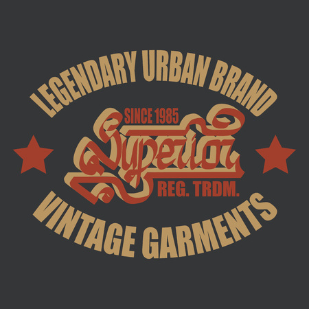 T-shirt graphicsのイラスト素材