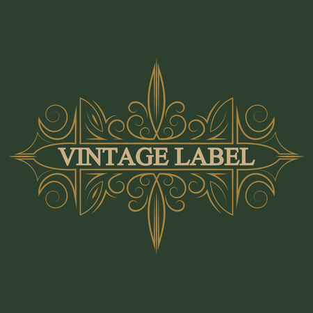 Vintage badge. Logo template.のイラスト素材
