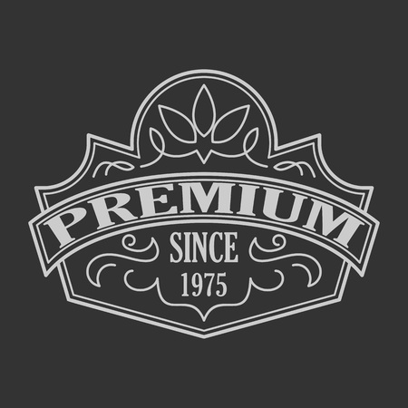 Vintage badge. Logo template.のイラスト素材