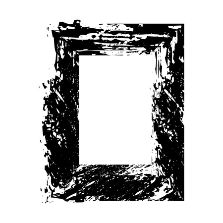 Decorative ornamental frame.  Vector illustration isolated on white background.のイラスト素材