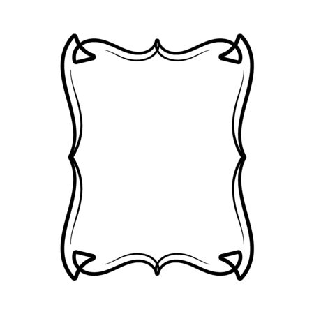 Vector image, decorative ornamental frame, original design.のイラスト素材